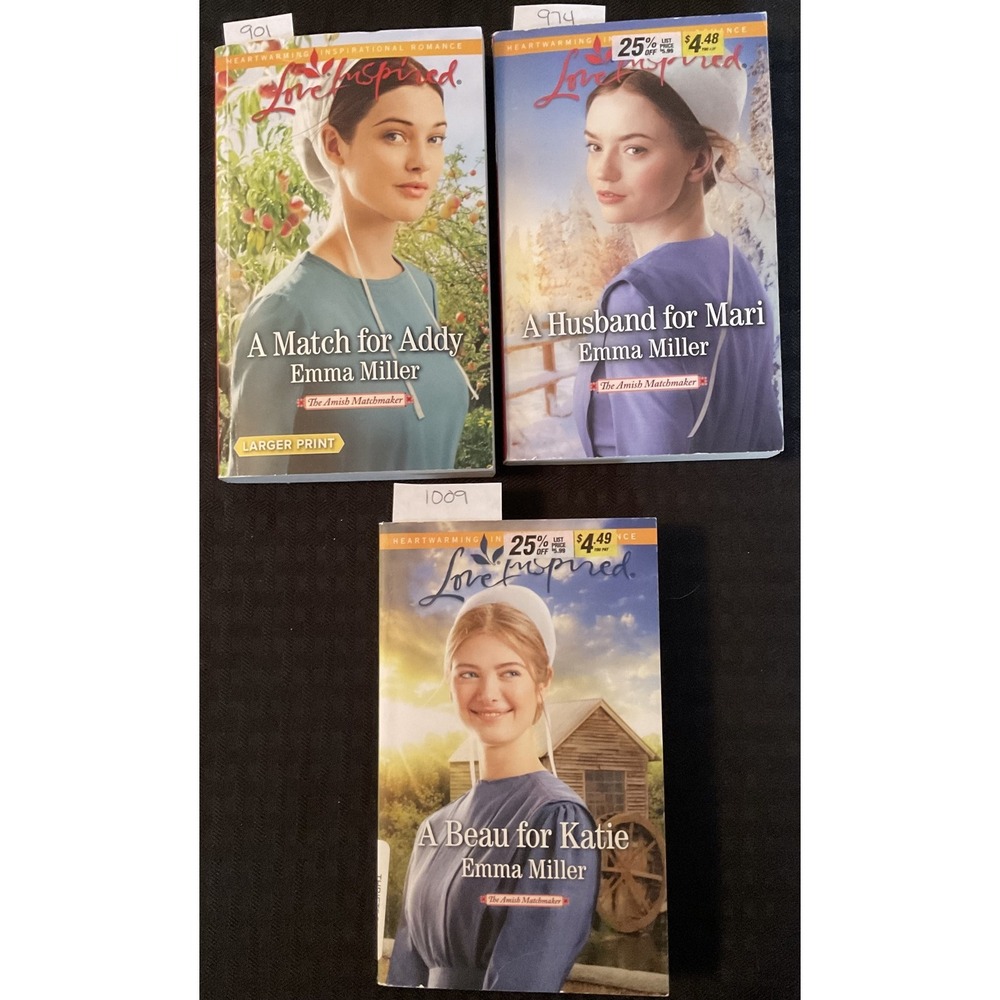 Emma Miller Amish Matchmaker Romance Lot 3 Love Inspired Softcover Books Set